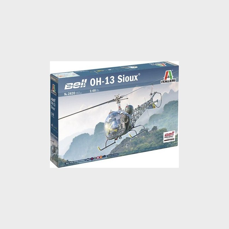 Italeri - Bell Oh-13 Helikopter Byggest - 1:48 - 2820