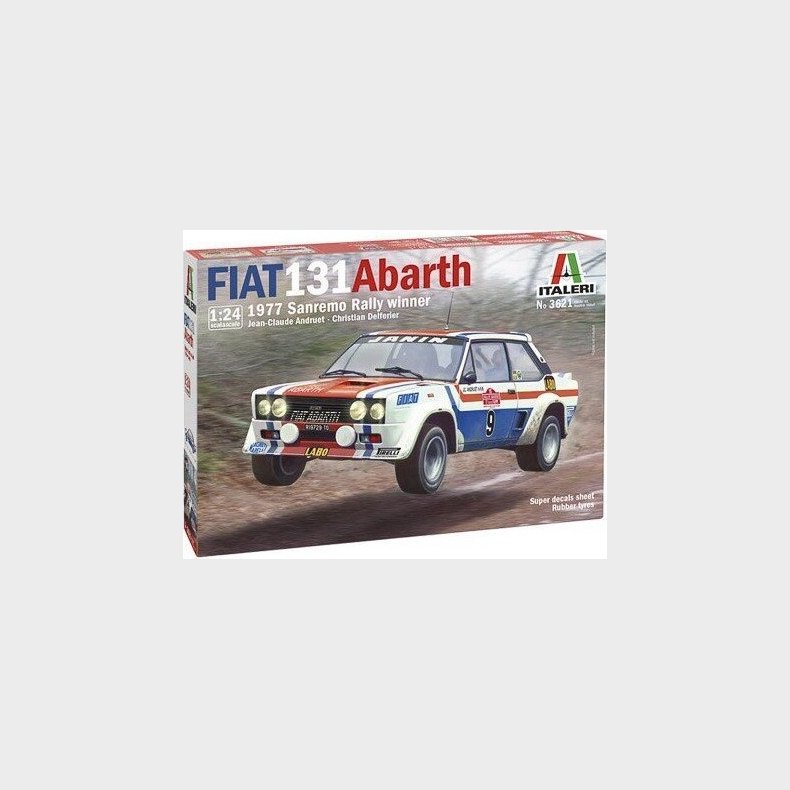 Italeri - Fiat 131 Abarth Bil Byggest - 1:24 - 3621