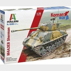 Italeri - M4a3e8 Sherman Tank Byggest - 1:35 - 6586