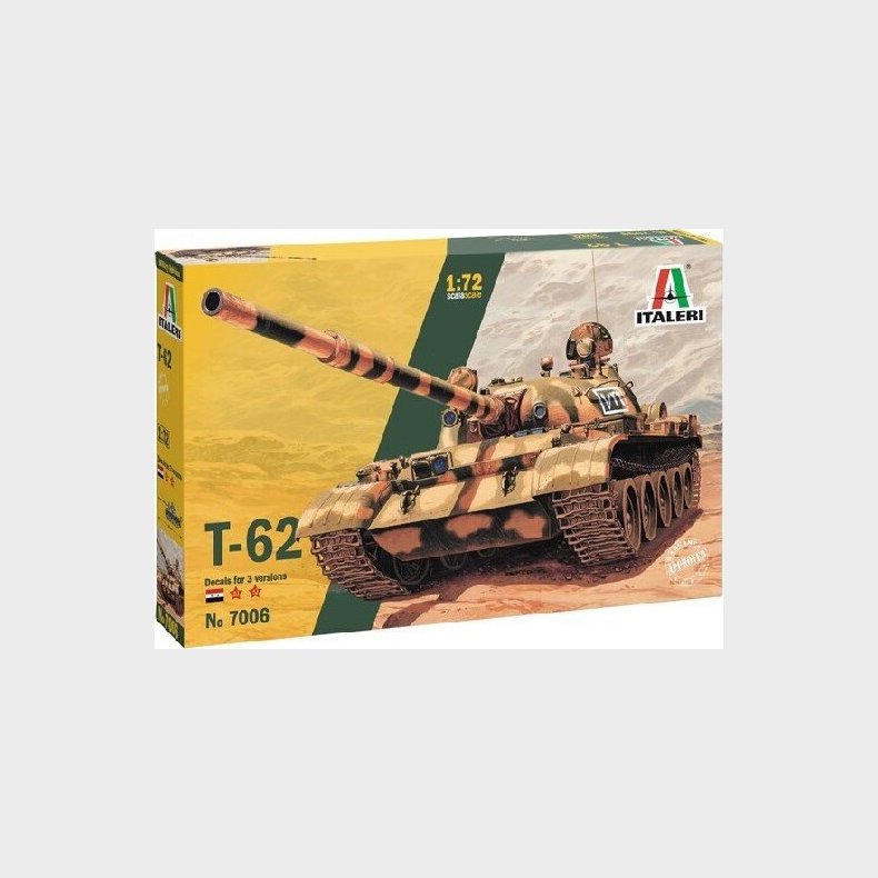 Italeri - T-62 Tank Byggest - 1:72 - 7006