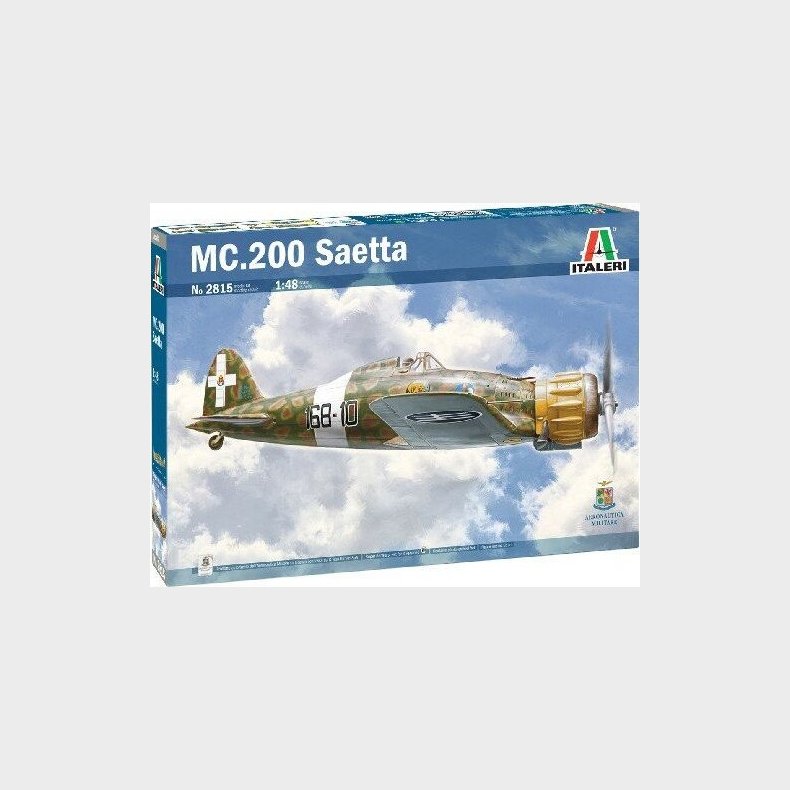 Italeri - Mc.200 Saetta Model Fly Byggest - 1:48 - 2815