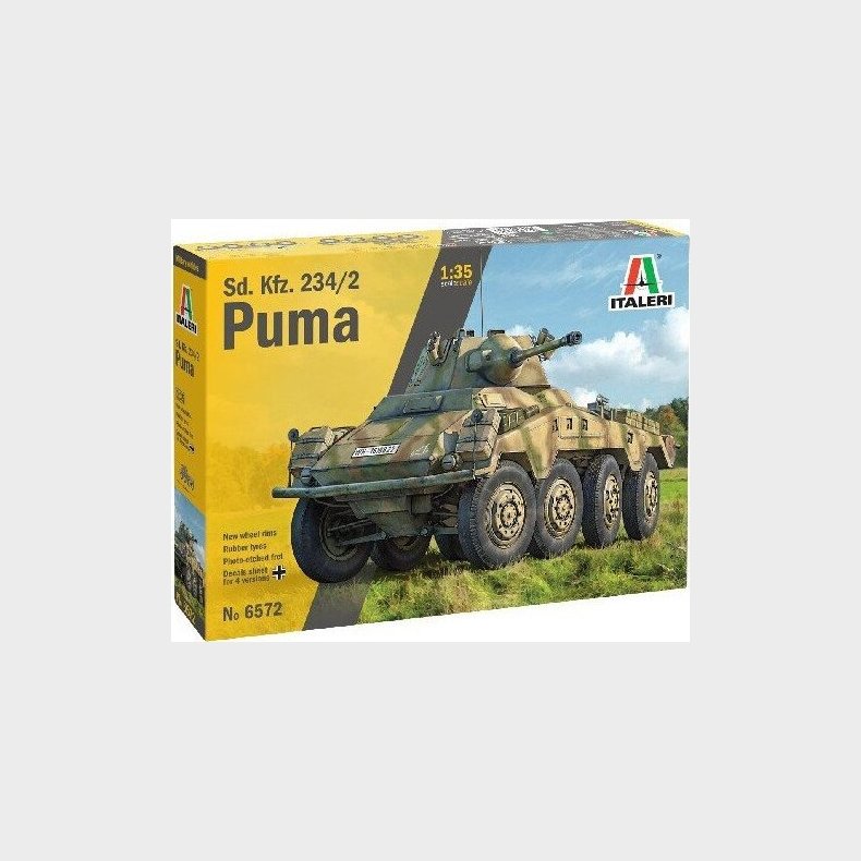 Italeri - Sd.kfz. 234/2 Puma Tank Byggest - 1:35 - 6572