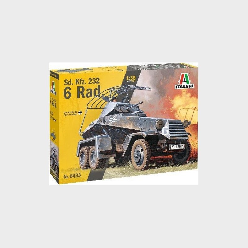 Italeri - Sd.kfz.232 6 Rad Lastbil Byggest - 1:35 - 6433