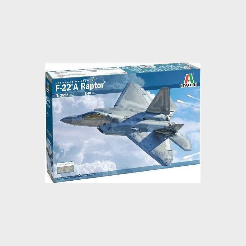 Italeri - F-22 Raptor Fly Byggest - 1:48 - 2822