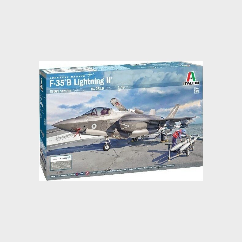 Italeri - F-35 B Lightning Ii Model Fly Byggest - 1:48 - 2810