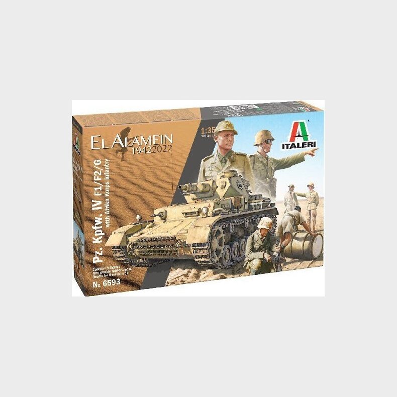 Italeri - Pz. Kpfw. Iv Tank Byggest - El Alamein - 1:35 - 6593