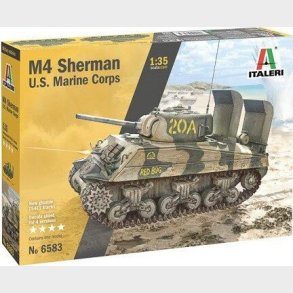 Italeri - M4 Sherman Tank Byggest - 1:35 - 6583