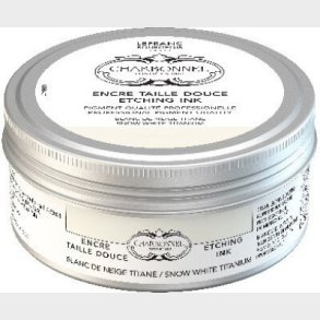 Charbonnel - Etching Ink - Tryksvrte - Snow White Titanium 200 Ml