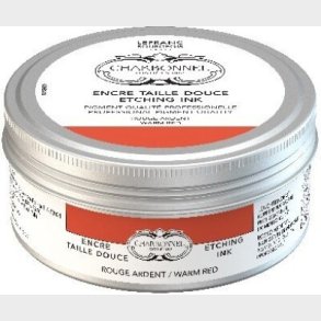 Charbonnel - Etching Ink - Tryksvrte - Warm Red 200 Ml