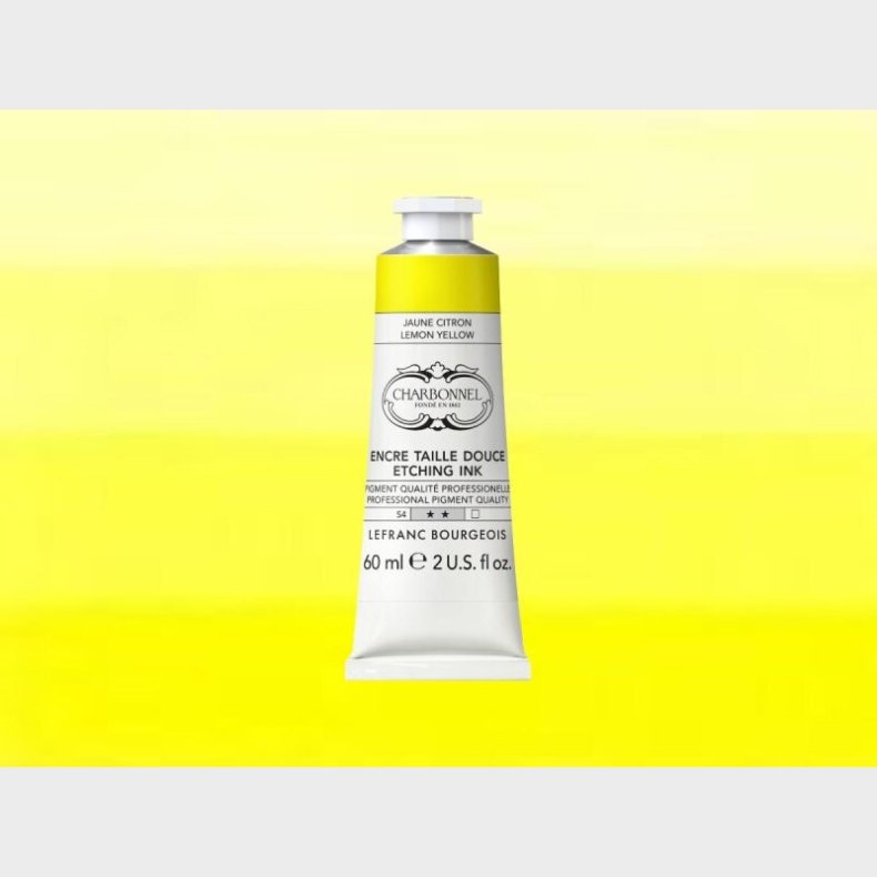 Charbonnel - Etching Ink - Tryksvrte - Lemon Yellow 60 Ml