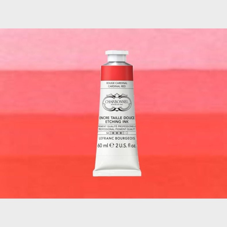 Charbonnel - Etching Ink - Tryksvrte - Cardinal Red 60 Ml