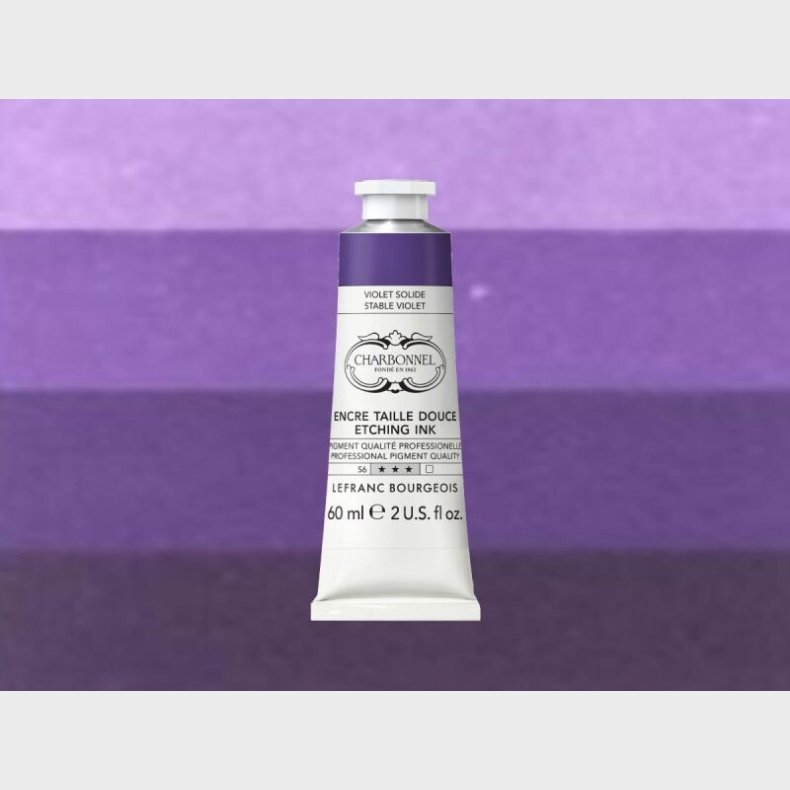 Charbonnel - Etching Ink - Tryksvrte - Permanent Violet 60 Ml