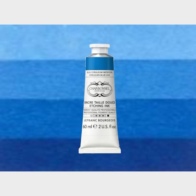 Charbonnel - Etching Ink - Tryksvrte - Cerulean Blue 60 Ml