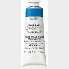 Charbonnel - Etching Ink - Tryksvrte - Ocean Blue 60 Ml