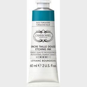 Charbonnel - Etching Ink - Tryksvrte - Turquoise Blue 200 Ml
