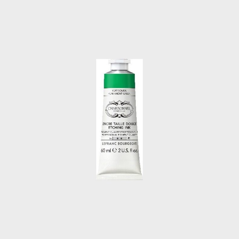 Charbonnel - Etching Ink - Tryksvrte - Permanent Green 200 Ml