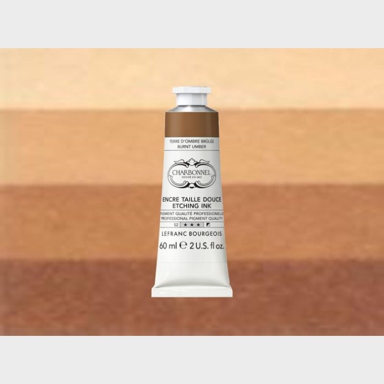 Charbonnel - Etching Ink - Tryksvrte - Burnt Umber 60 Ml