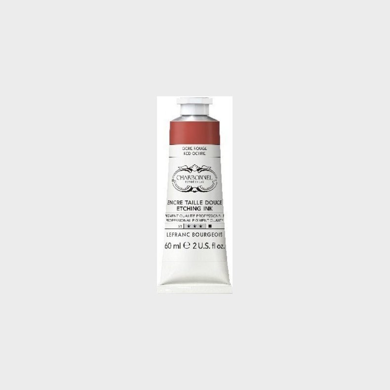 Charbonnel - Etching Ink - Tryksvrte - Red Ochre 60 Ml