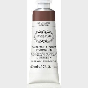 Charbonnel - Etching Ink - Tryksvrte - Warm Sepia 60 Ml