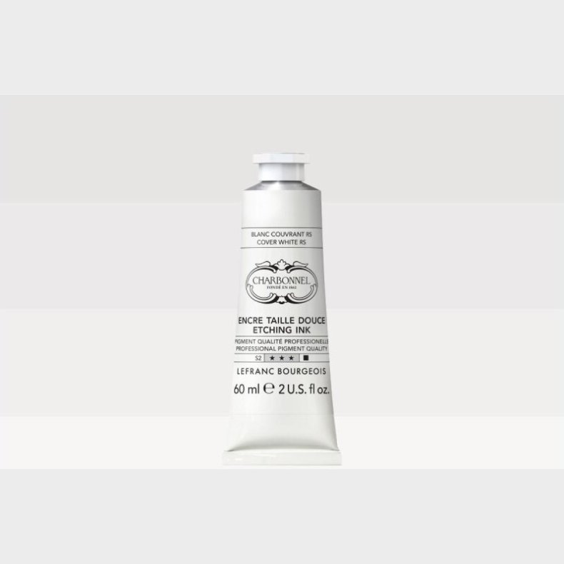 Charbonnel - Etching Ink - Tryksvrte - Cover White Rs 200 Ml