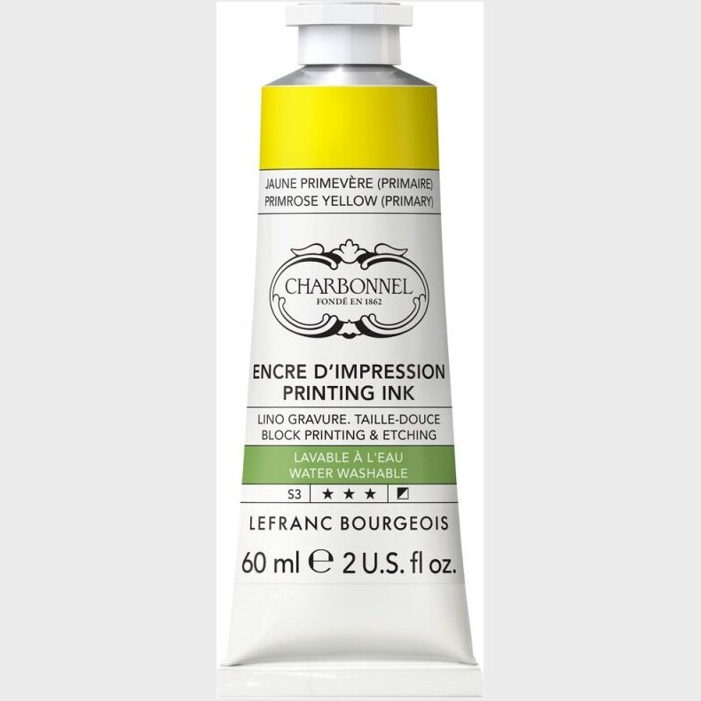 Charbonnel - Printing Ink Maling - Primrose Yellow 60 Ml