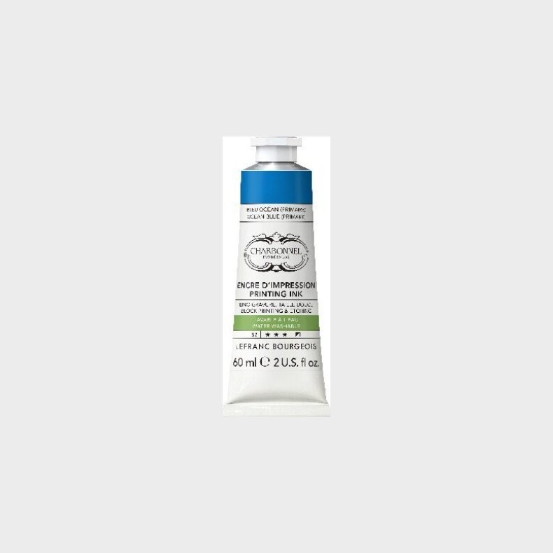 Charbonnel - Printing Ink - Ocean Blue Primary 60 Ml