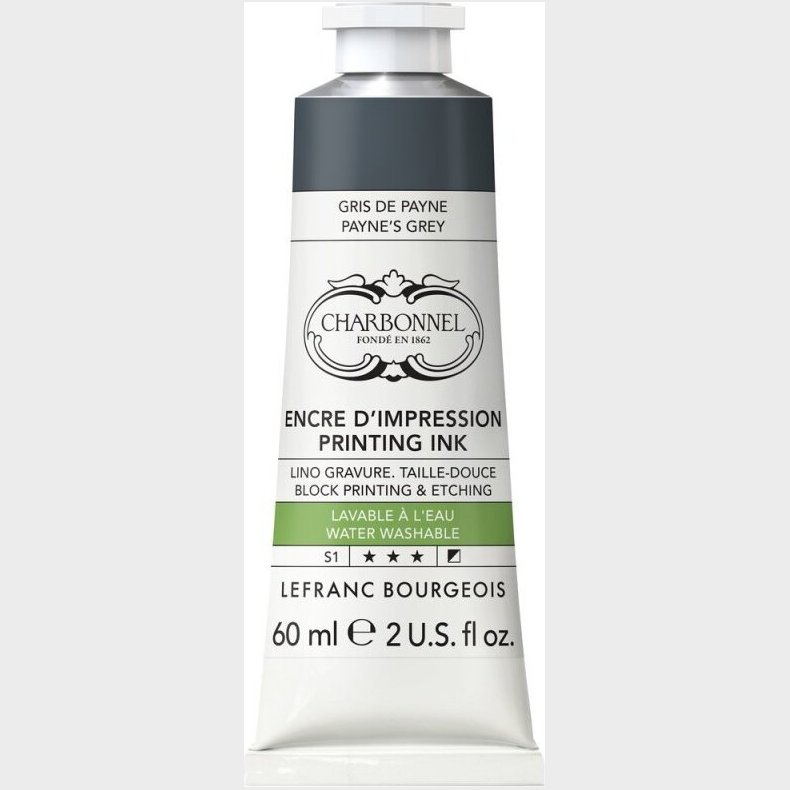 Charbonnel - Printing Ink Blk - Paynes Grey 60 Ml