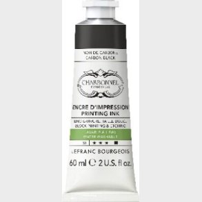 Charbonnel - Printing Ink - Carbon Black 60 Ml