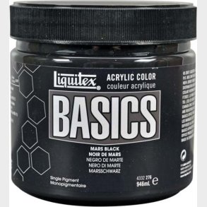 Liquitex - Basics Akrylmaling - Mars Black 946 Ml