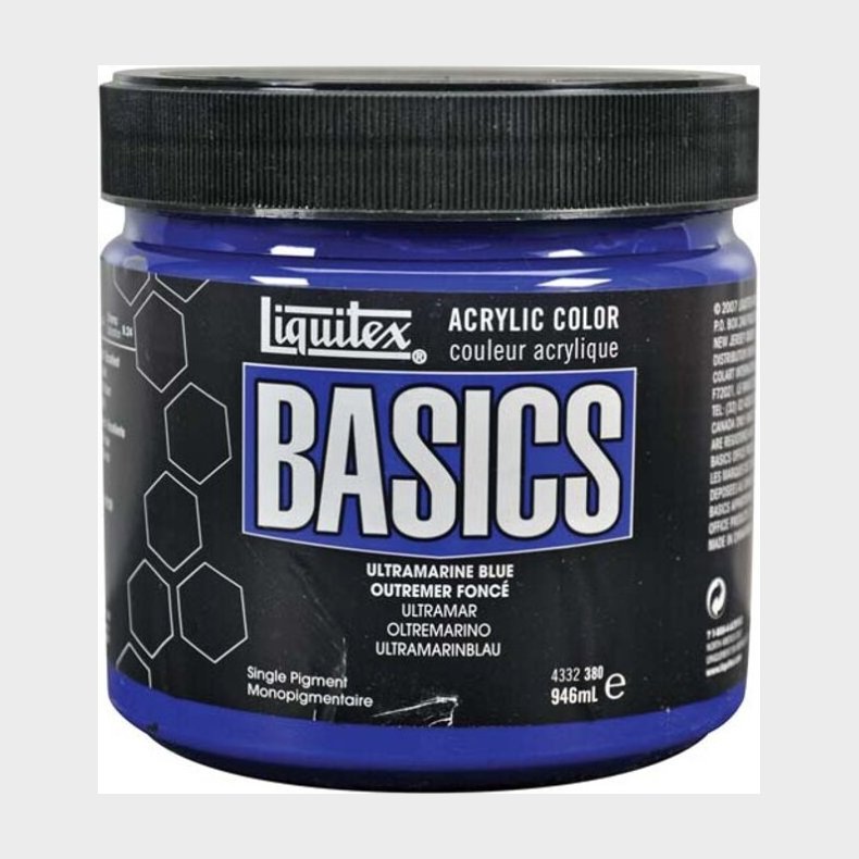 Liquitex - Basics Akrylmaling - Ultramarine 946 Ml