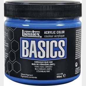 Liquitex - Basics Akrylmaling - Cerulean Blue Hue 946 Ml
