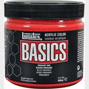 Liquitex - Basics Akrylmaling - Primary Red 946 Ml
