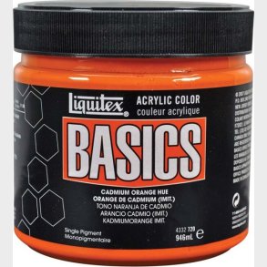 Liquitex - Basics Akrylmaling - Cadmium Orange Hue 946 Ml