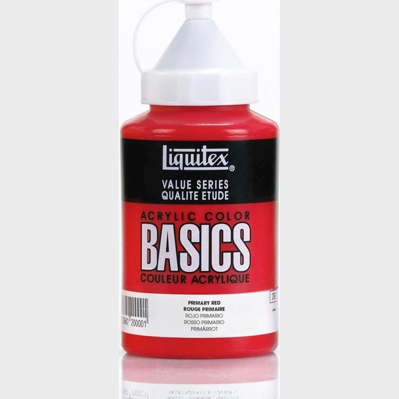 Liquitex - Basics Akrylmaling - Primary Red 400 Ml