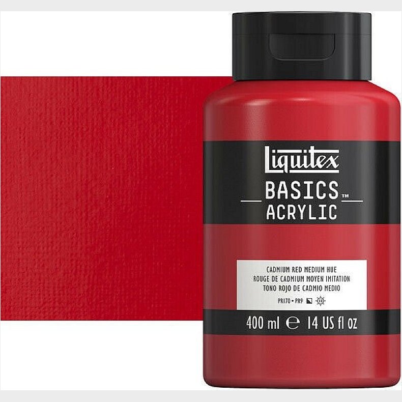 Liquitex - Basics Akrylmaling - Cadmium Red Hue 400 Ml