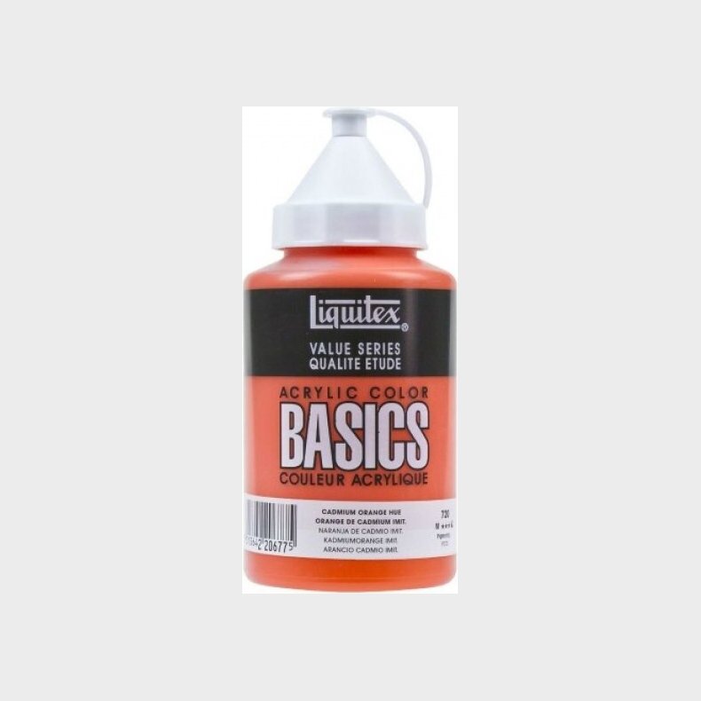 Liquitex - Basics Akrylmaling - Cadmium Orange Hue 400 Ml