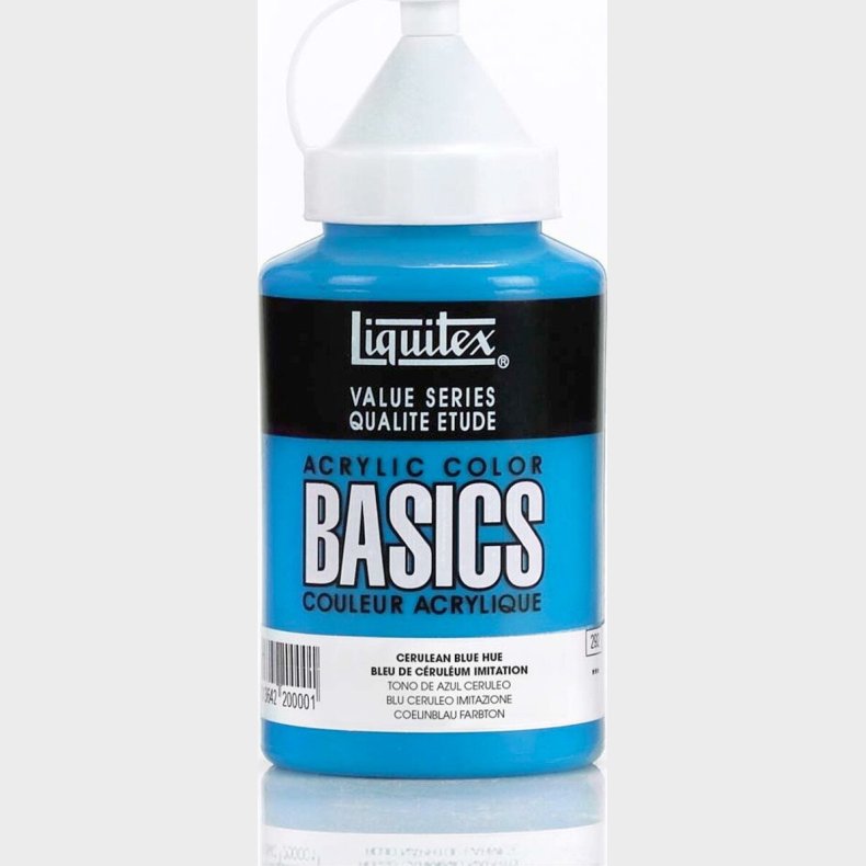 Liquitex - Basics Akrylmaling - Cerulean Blue Hue 400 Ml