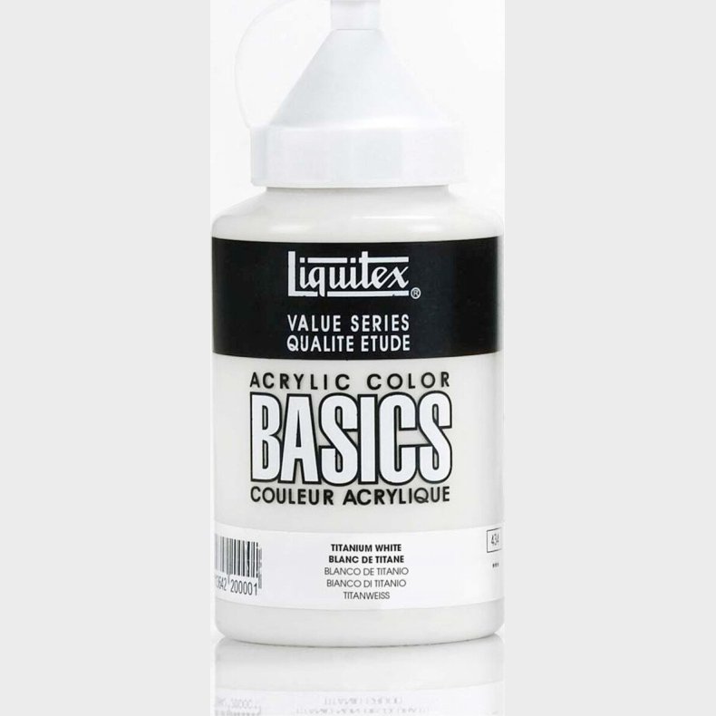 Liquitex - Basics Akrylmaling - Titanium White 400 Ml