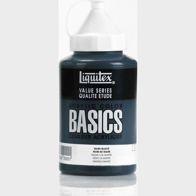 Liquitex - Basics Akrylmaling - Mars Black 400 Ml