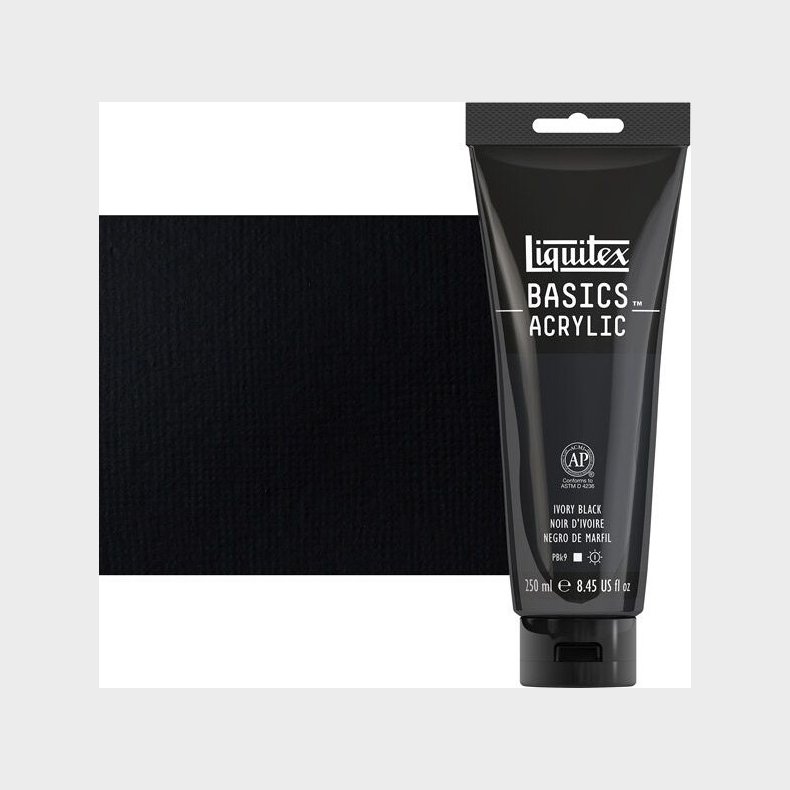 Liquitex - Basics Akrylmaling - Ivory Black 250 Ml