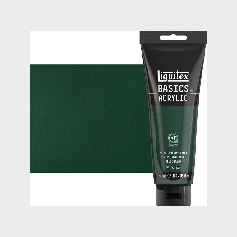 Liquitex - Basics Akrylmaling - Phthalocyanine Green 250 Ml