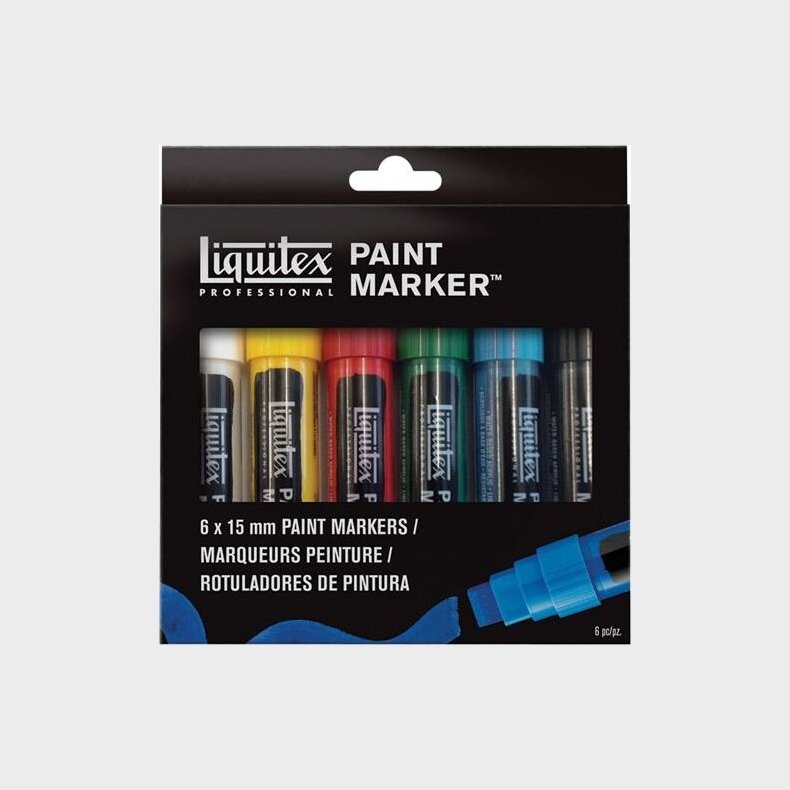 Liquitex - Paint Marker Wide Tusser - 6 Farver