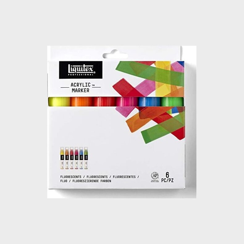 Liquitex - Paint Marker Tusser - Fluorescent - 6 Farver