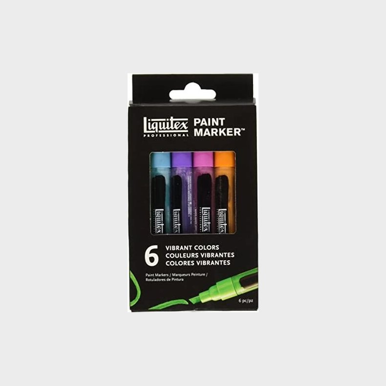 Liquitex - Paint Marker Tusser - Vibrant - 6 Farver