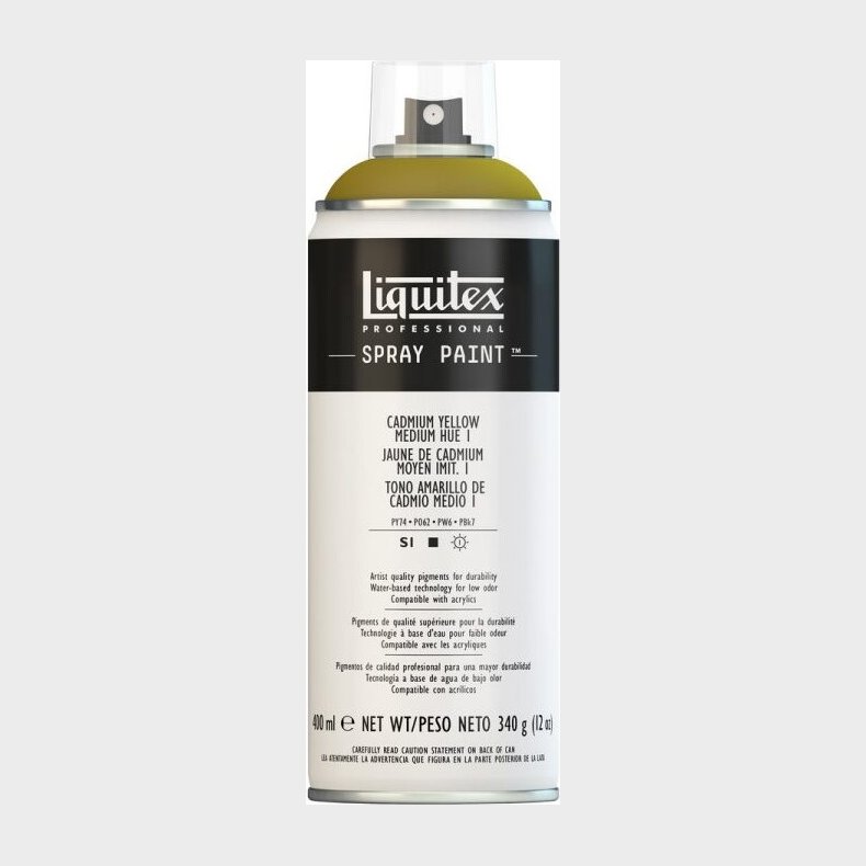 Liquitex - Spraymaling - Cadmium Yellow Medium Hue 1 400 Ml