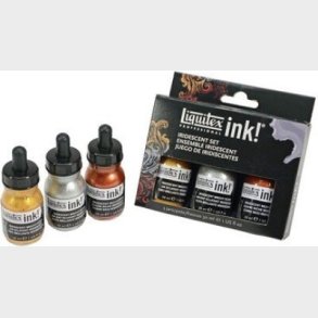 Liquitex - Acrylic Ink - Akryl Blk - Iridescent Set 3-pak
