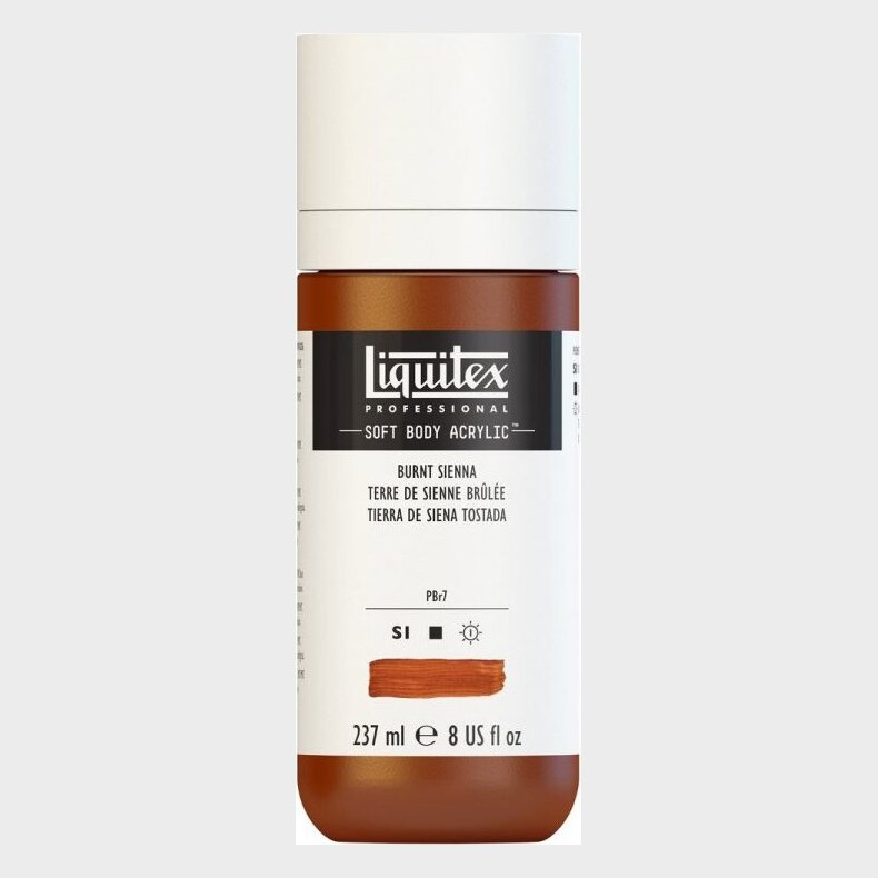 Liquitex - Akrylmaling - Soft Body - Burnt Sienna 237 Ml