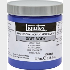 Liquitex - Soft Body Akrylmaling - Cobalt Blue 237 Ml