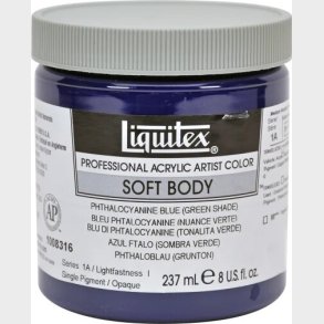 Liquitex - Soft Body Akrylmaling - Phthalo Blue 237 Ml