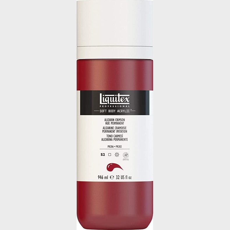 Liquitex - Akrylmaling - Soft Body - Alizarin Crimsonhue 946 Ml